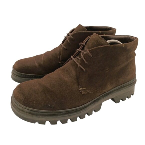 To Boot New York Adam Derrick Chukka Mens 9.5 Med Brown Suede Desert Boots Italy - Picture 1 of 9